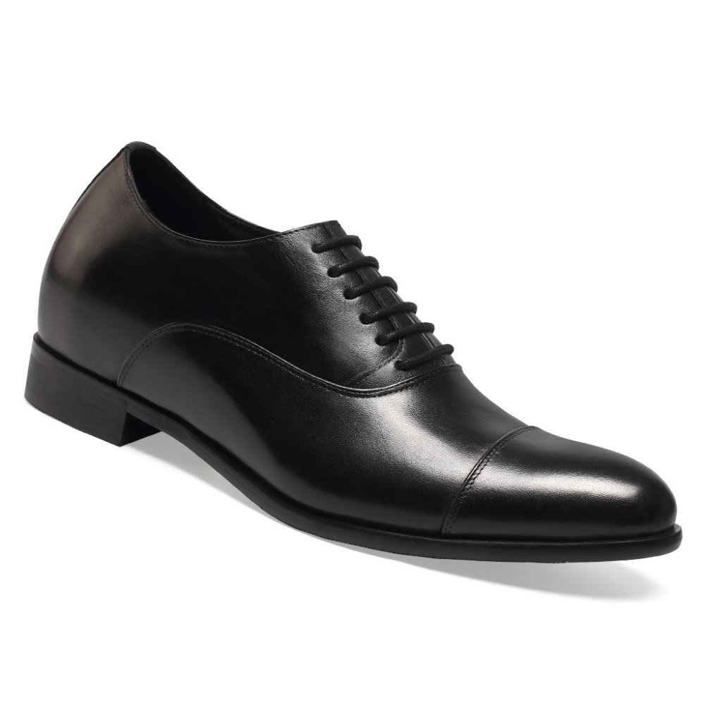 Chamaripa elevator shoes men height increase secretly leather dress shoes